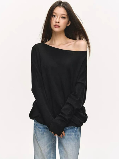 Olyne One-Shoulder Knit Top