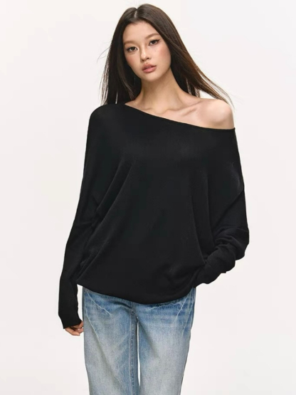 Olyne One-Shoulder Knit Top