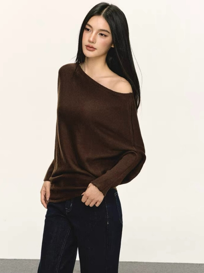 Olyne One-Shoulder Knit Top