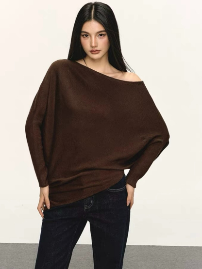 Olyne One-Shoulder Knit Top