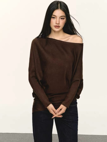 Olyne One-Shoulder Knit Top
