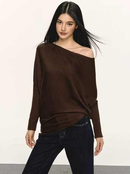 Olyne One-Shoulder Knit Top