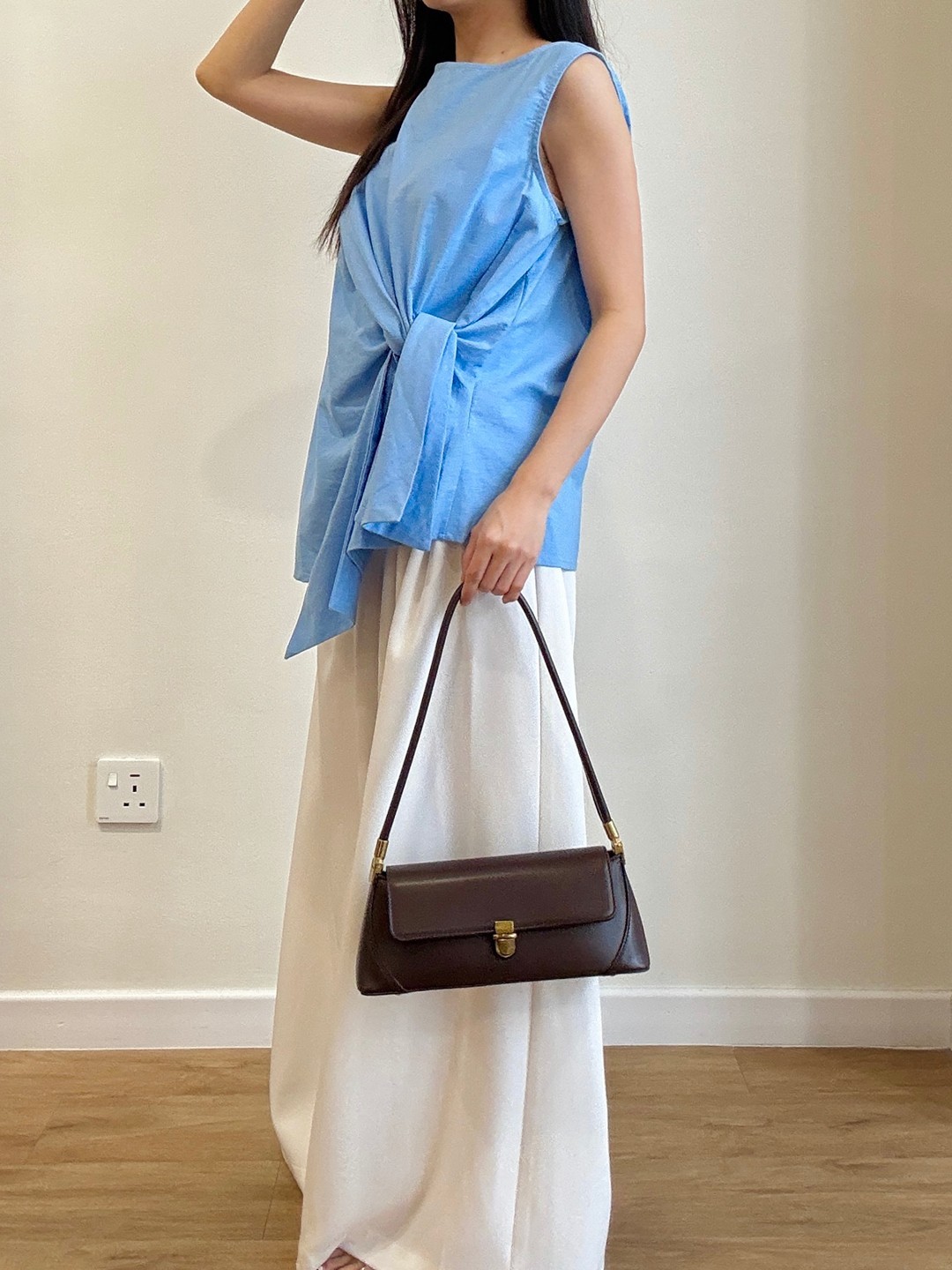【Relaxed Chic】Twist Tie Top + Wide Leg Pants (Order Separately)