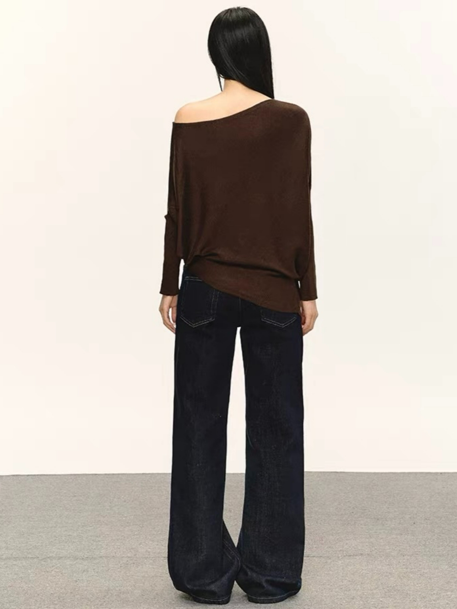 Olyne One-Shoulder Knit Top