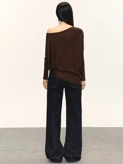 Olyne One-Shoulder Knit Top