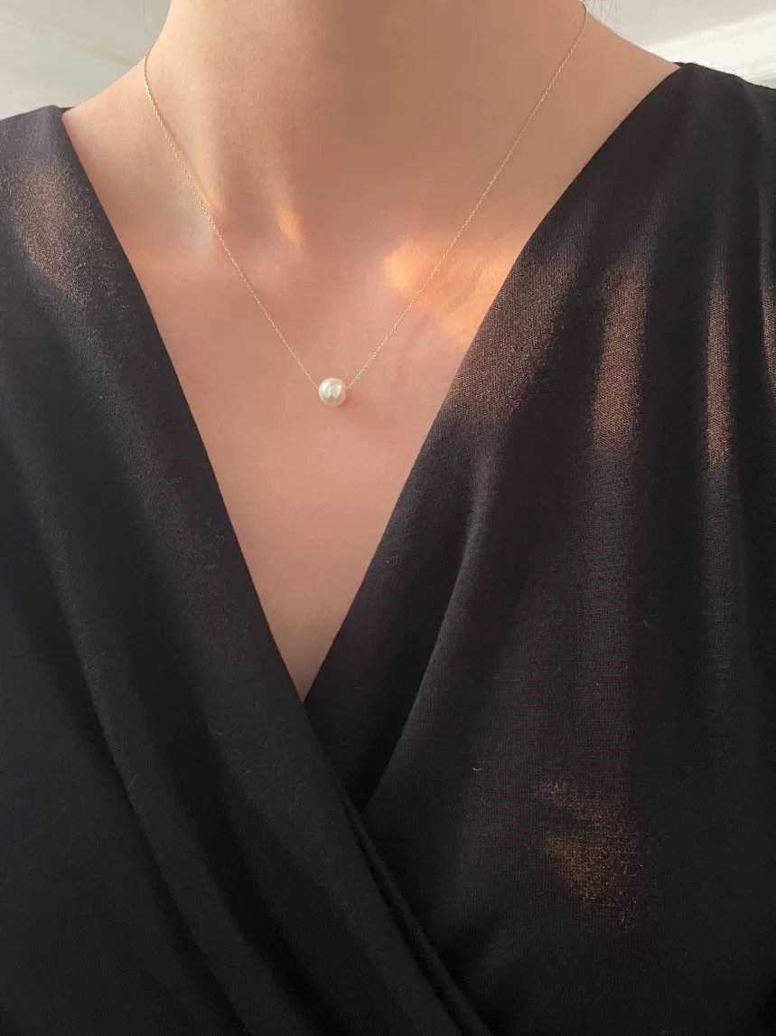 Jupiter Single Pearl Necklace
