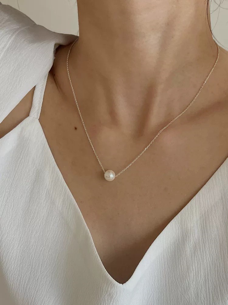 Jupiter Single Pearl Necklace