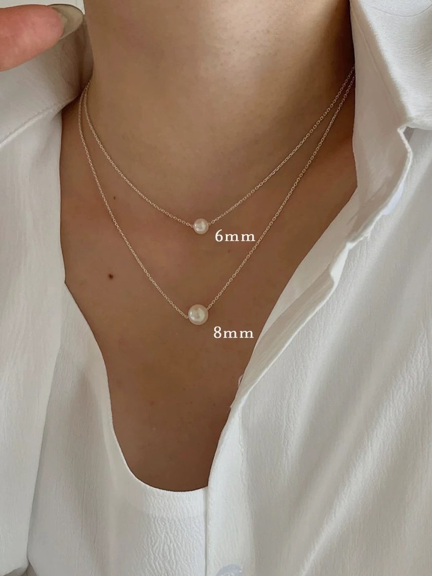 Jupiter Single Pearl Necklace