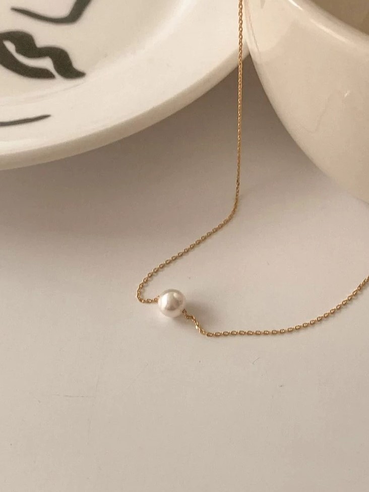 Jupiter Single Pearl Necklace