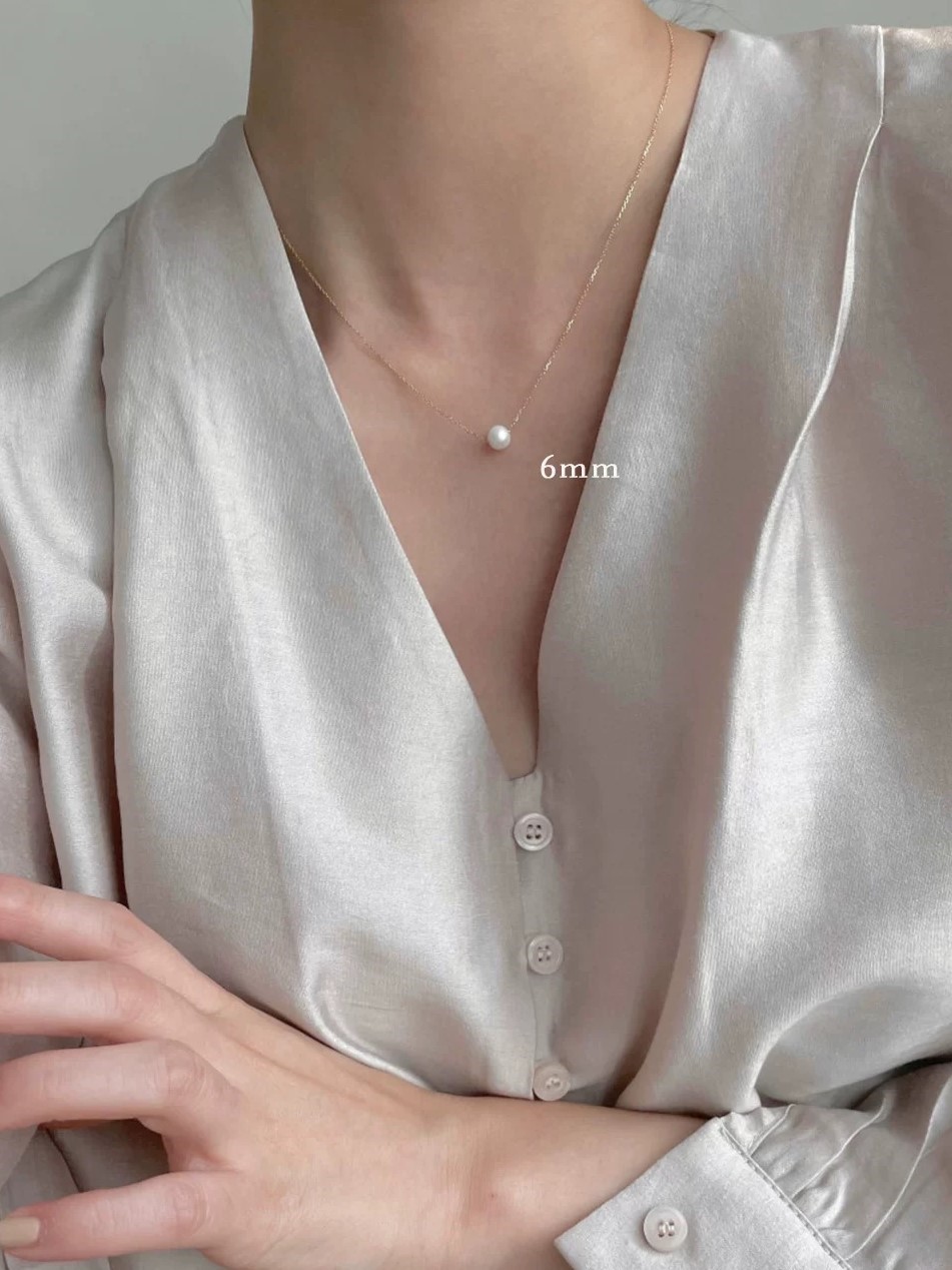 Jupiter Single Pearl Necklace