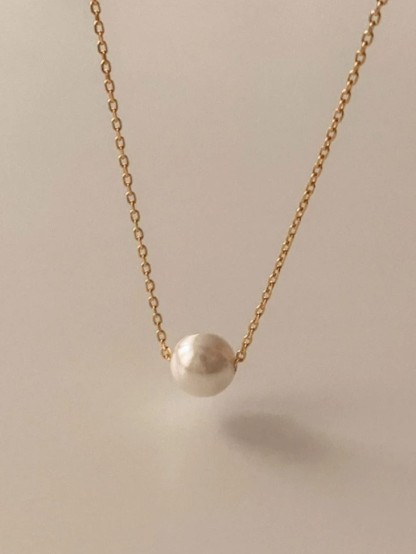 Jupiter Single Pearl Necklace