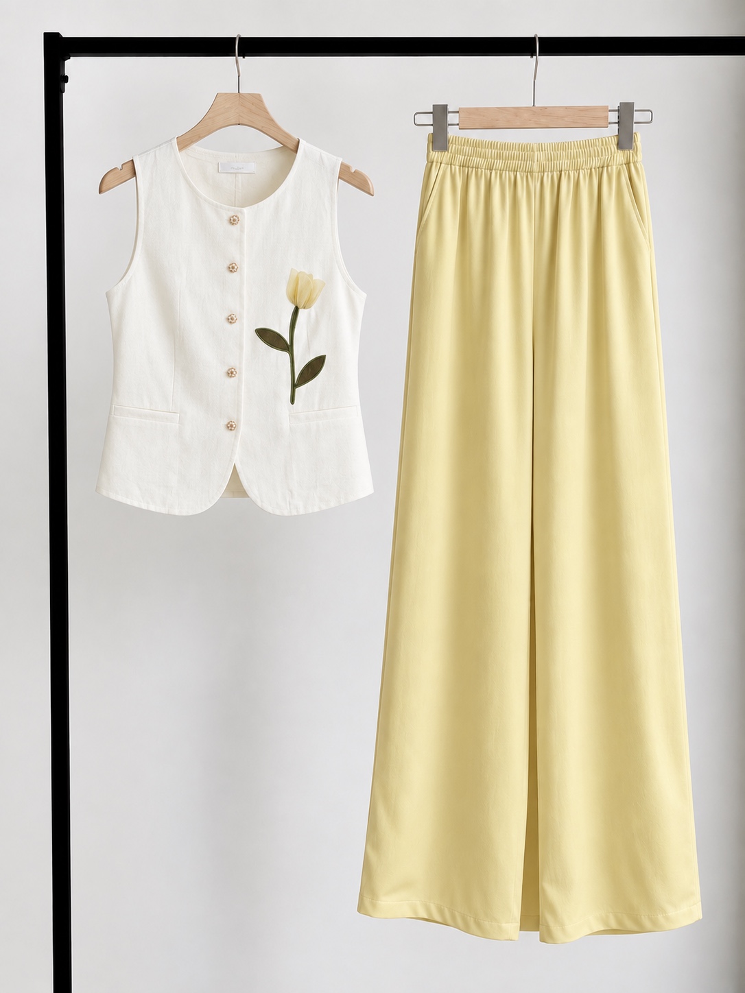 Giselle Relaxed Satin Palazzo Pants