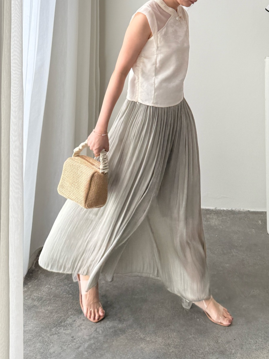 Zhi Qiu Oriental Knit Top & Yun Er Pants-The Black Bow-