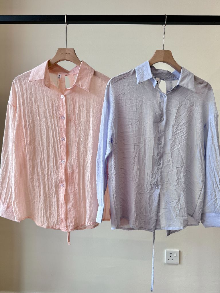 Ni Ni Back Pankou Sheer Chiffon Shirt (POS)