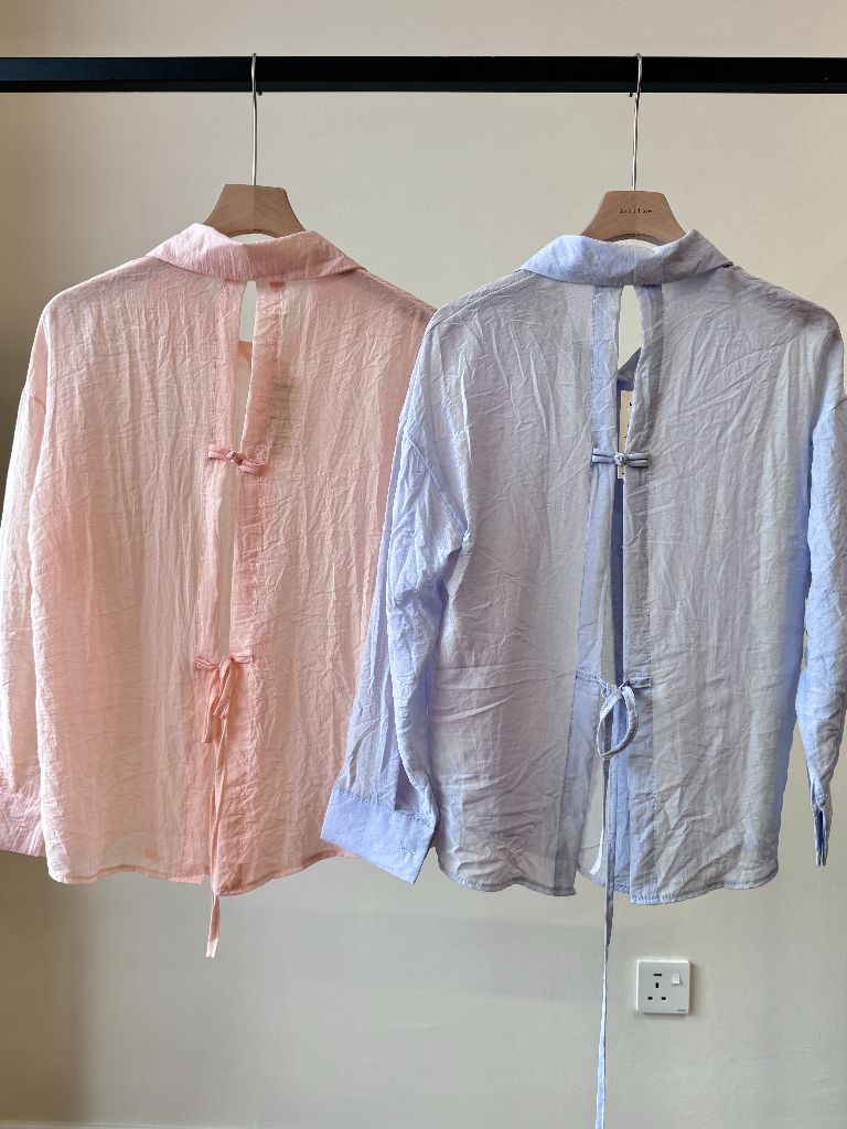 Ni Ni Back Pankou Sheer Chiffon Shirt (POS)