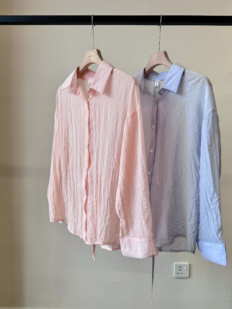 Ni Ni Back Pankou Sheer Chiffon Shirt (POS)
