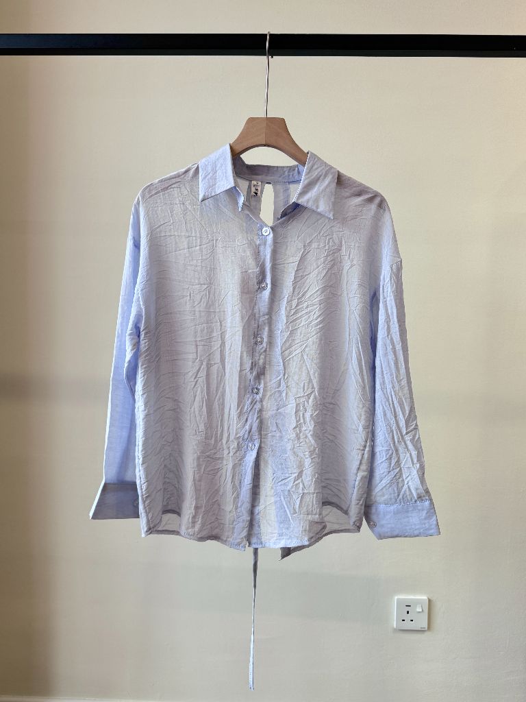 Ni Ni Back Pankou Sheer Chiffon Shirt (POS)