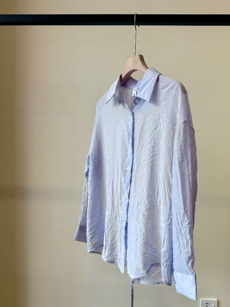 Ni Ni Back Pankou Sheer Chiffon Shirt (POS)