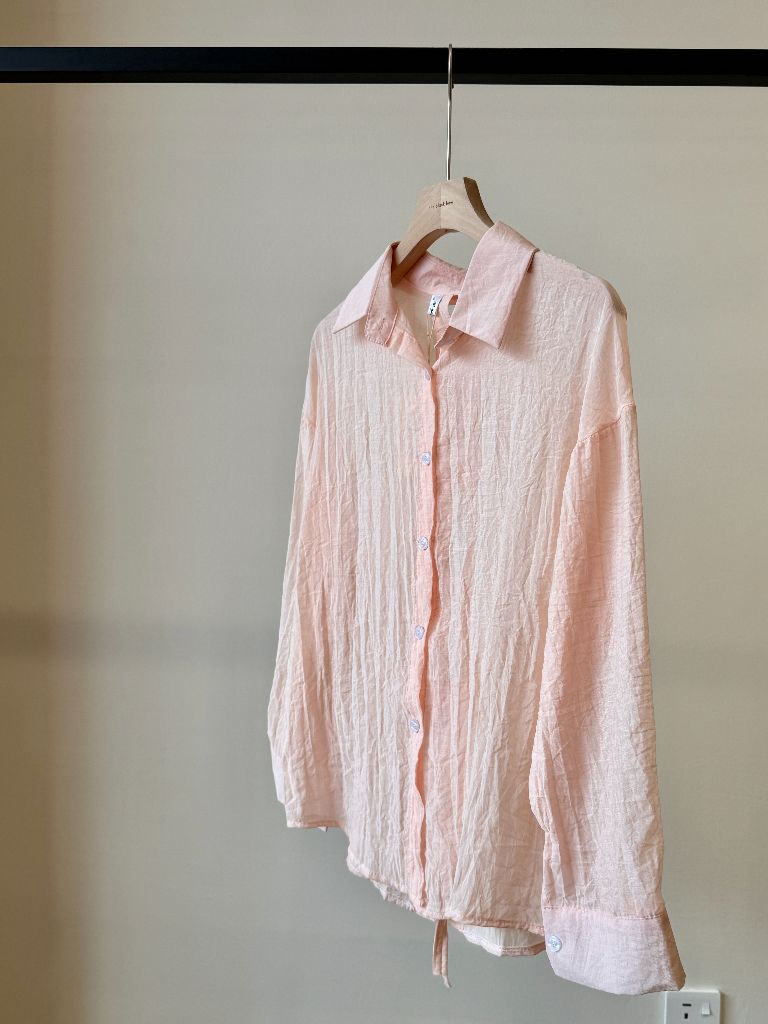 Ni Ni Back Pankou Sheer Chiffon Shirt (POS)