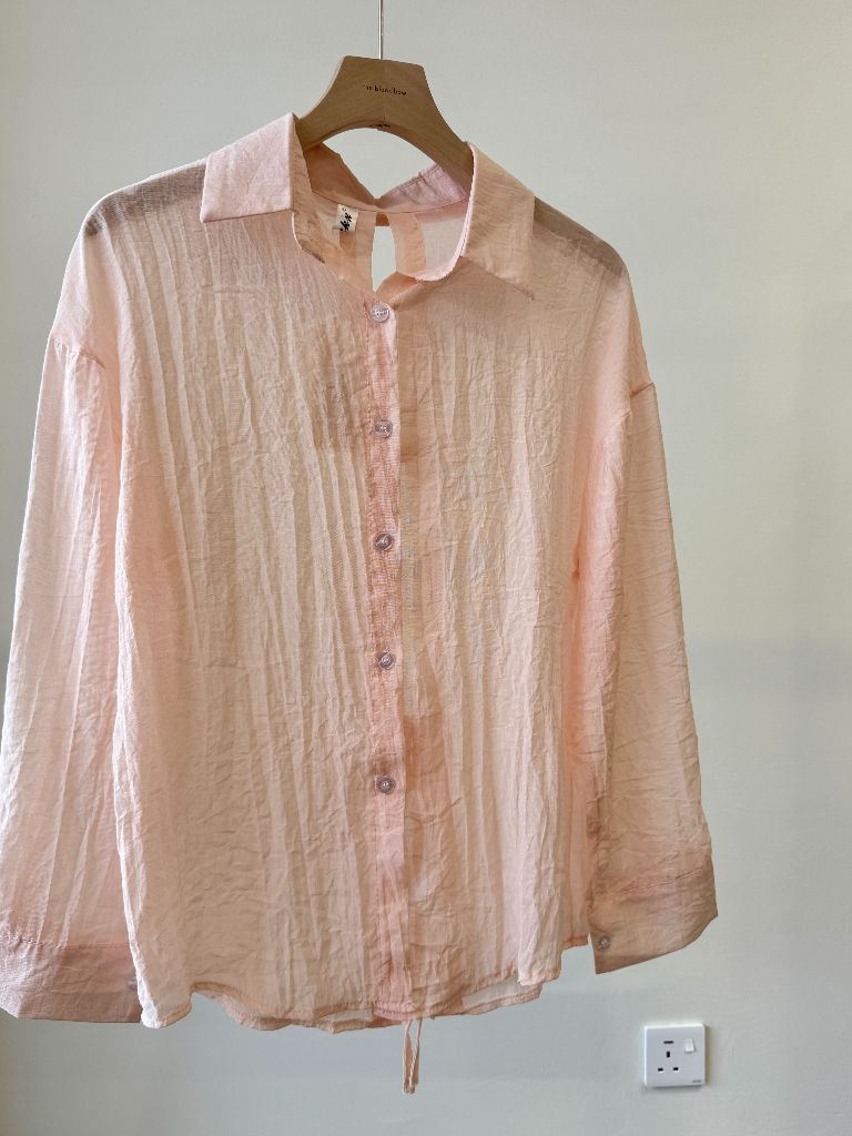 Ni Ni Back Pankou Sheer Chiffon Shirt (POS)