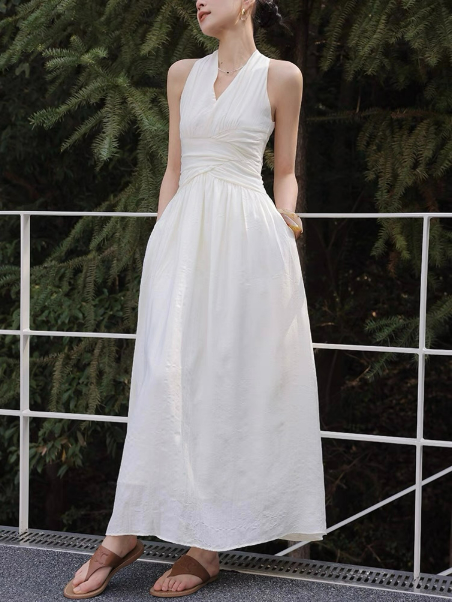 Xenna Halter Neck Maxi Dress
