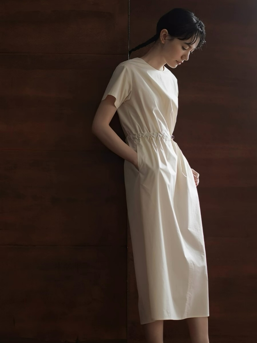 Hayes Cotton Midi Dress with Belt 