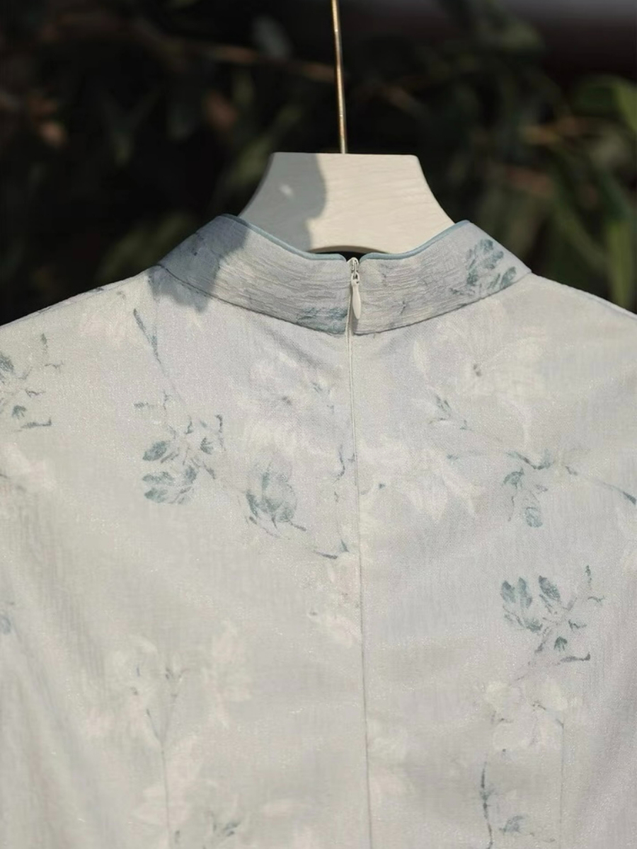 Ya Bo Floral Cheongsam-The Black Bow-