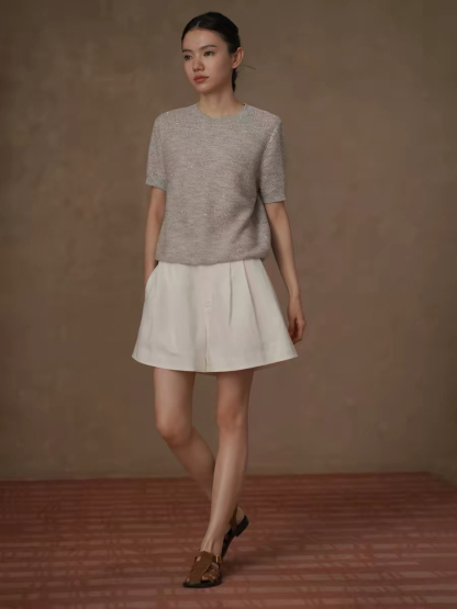 Hazel Sequin Yarn Knit Top