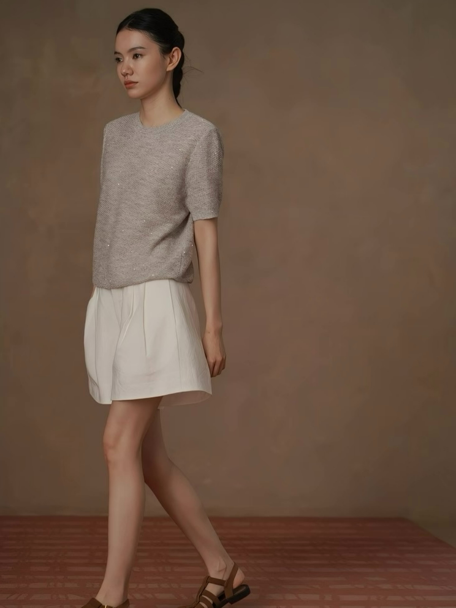Hazel Sequin Yarn Knit Top