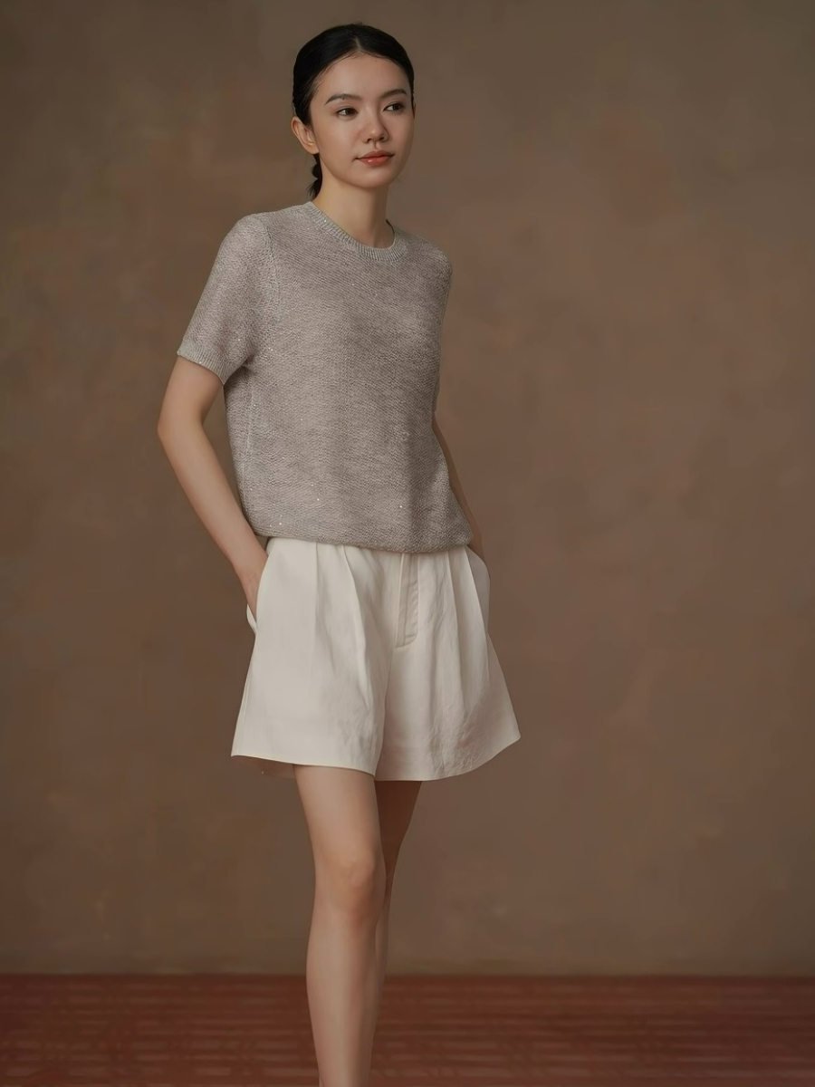 Hazel Sequin Yarn Knit Top