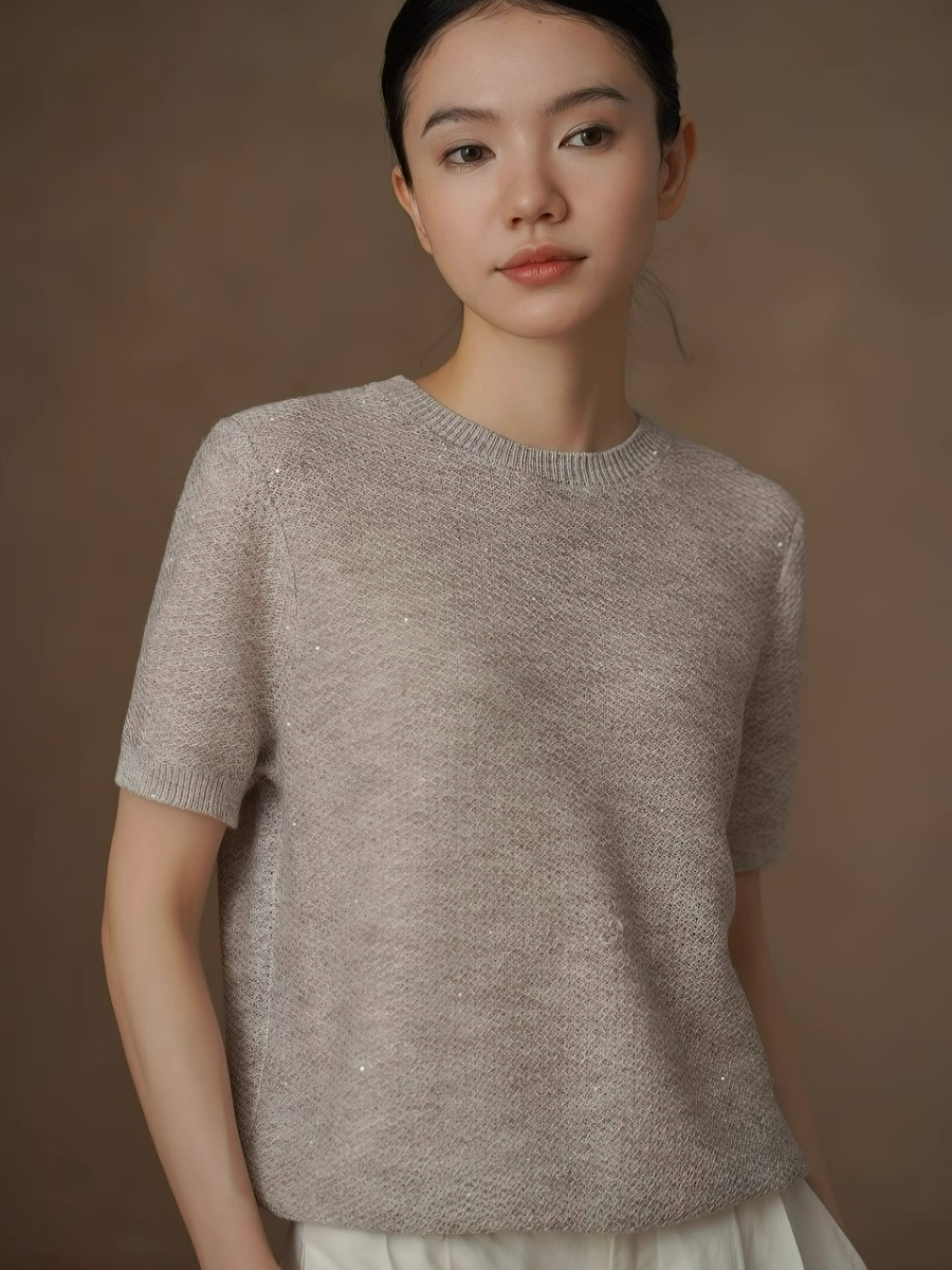 Hazel Sequin Yarn Knit Top