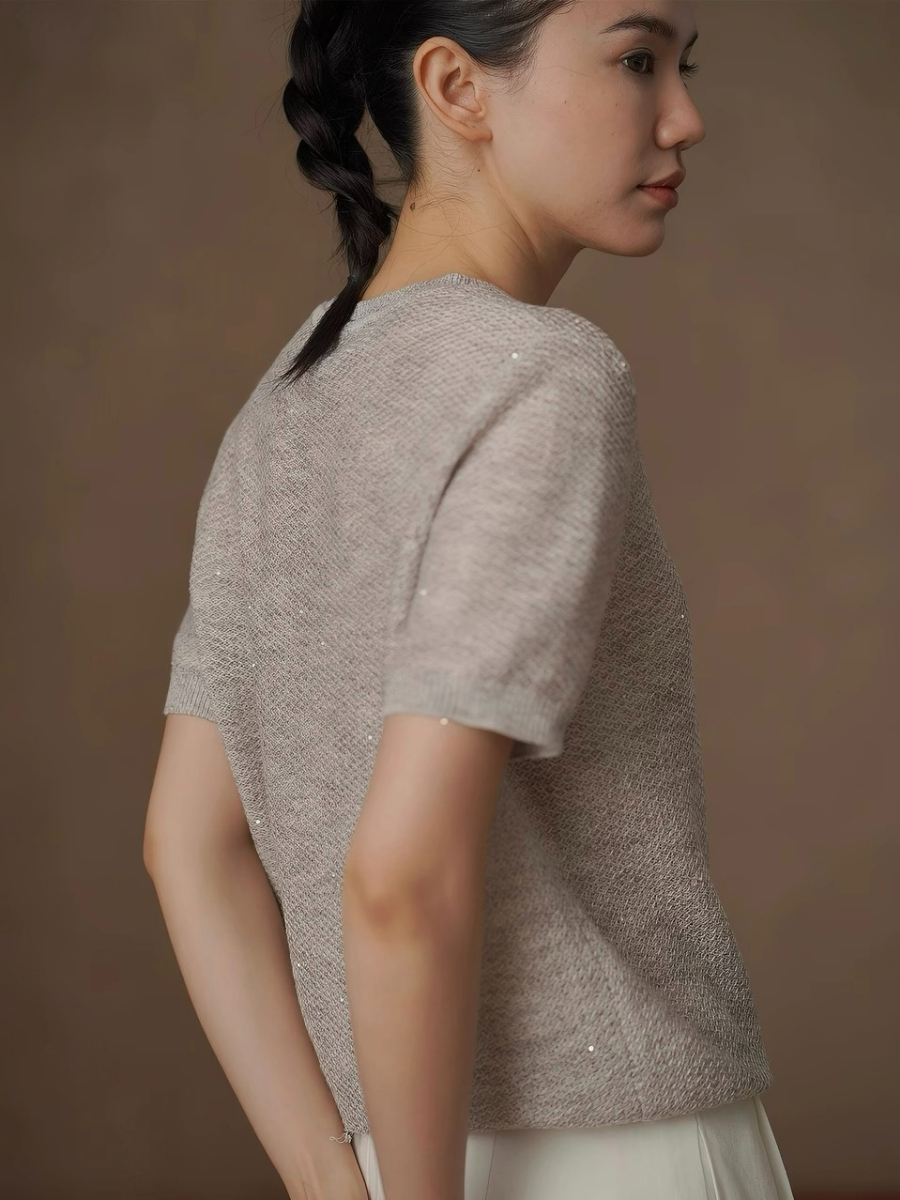 Hazel Sequin Yarn Knit Top