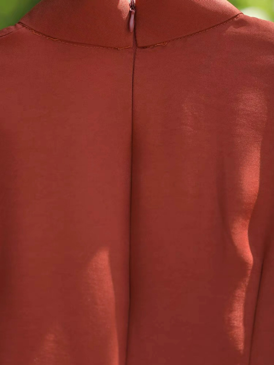 Ya Hong Sleeveless Cheongsam-The Black Bow-