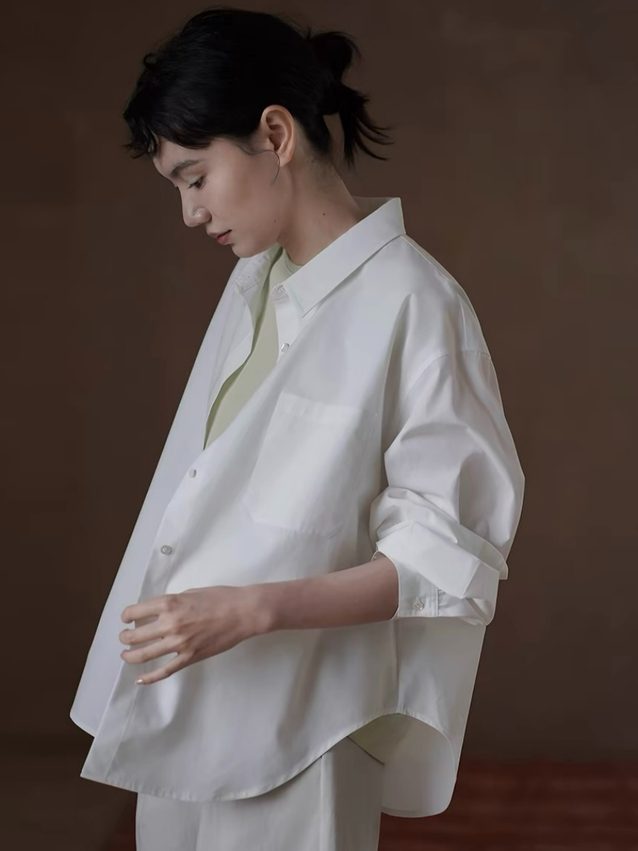 Haven Lyocell & Cotton Blend Oversized Shirt