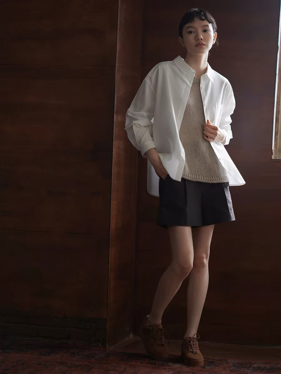 Haven Lyocell & Cotton Blend Oversized Shirt