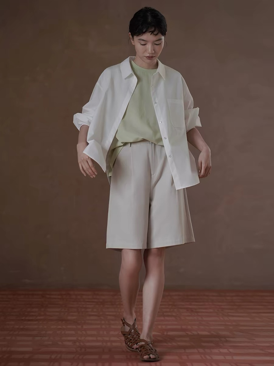 Haven Lyocell & Cotton Blend Oversized Shirt