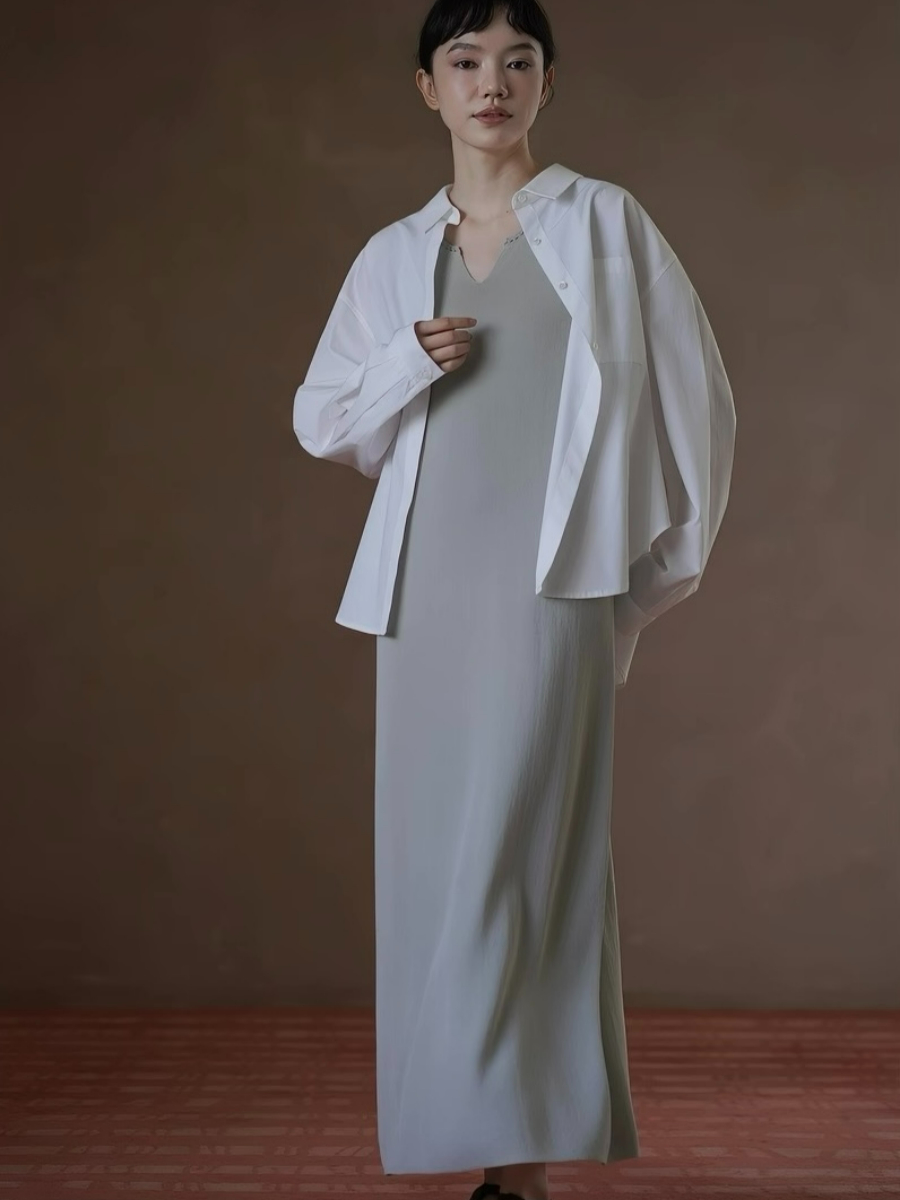 Haven Lyocell & Cotton Blend Oversized Shirt