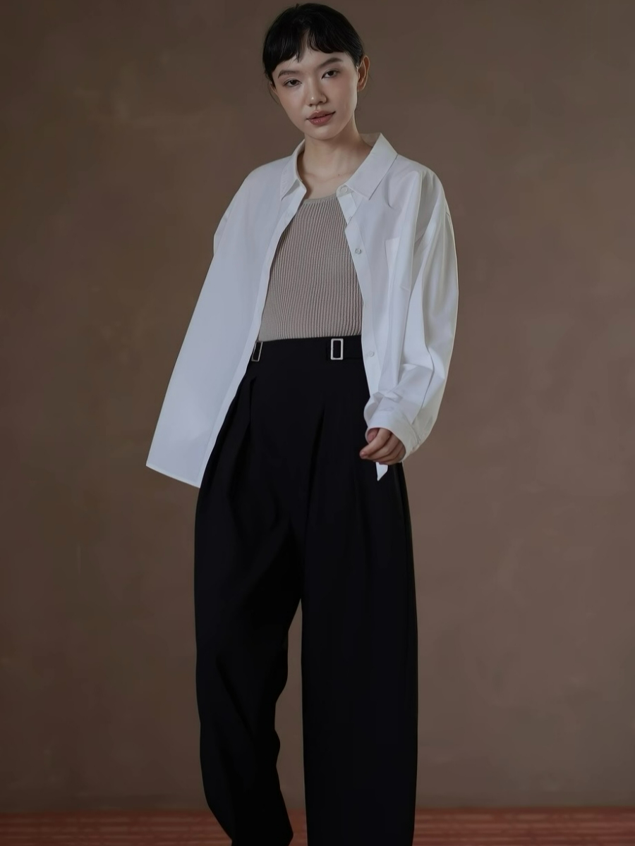 Haven Lyocell & Cotton Blend Oversized Shirt