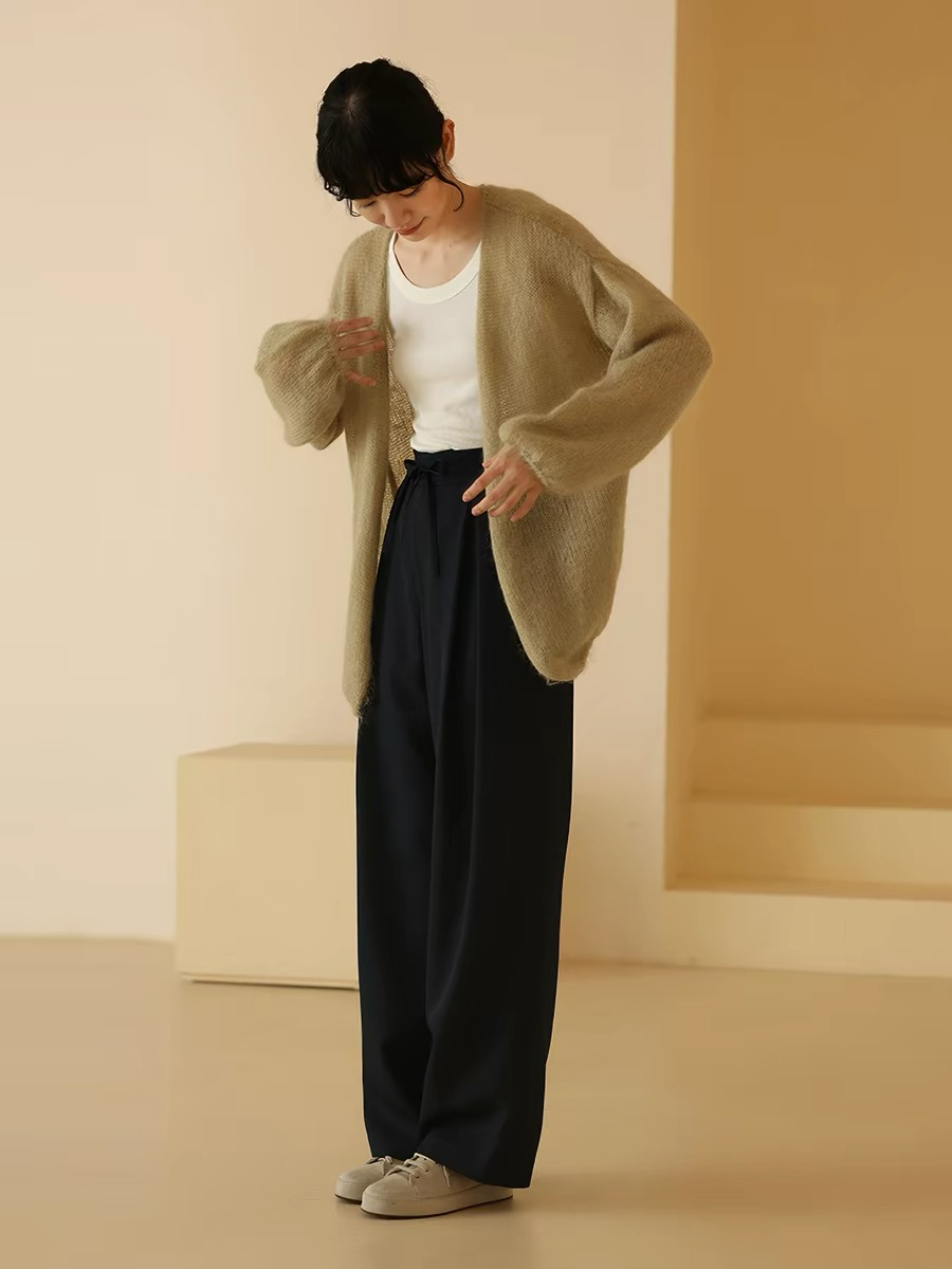 Huntter Casual Drawstring Chiffon Pants 