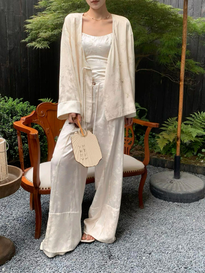 Xin Ai Bamboo Printing Delicate Oriental Top