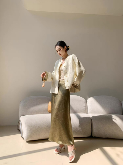 Xin Bei Jacquard Oriental Outwear