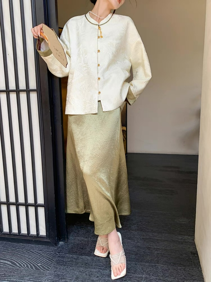 Xin Bei Jacquard Oriental Outwear