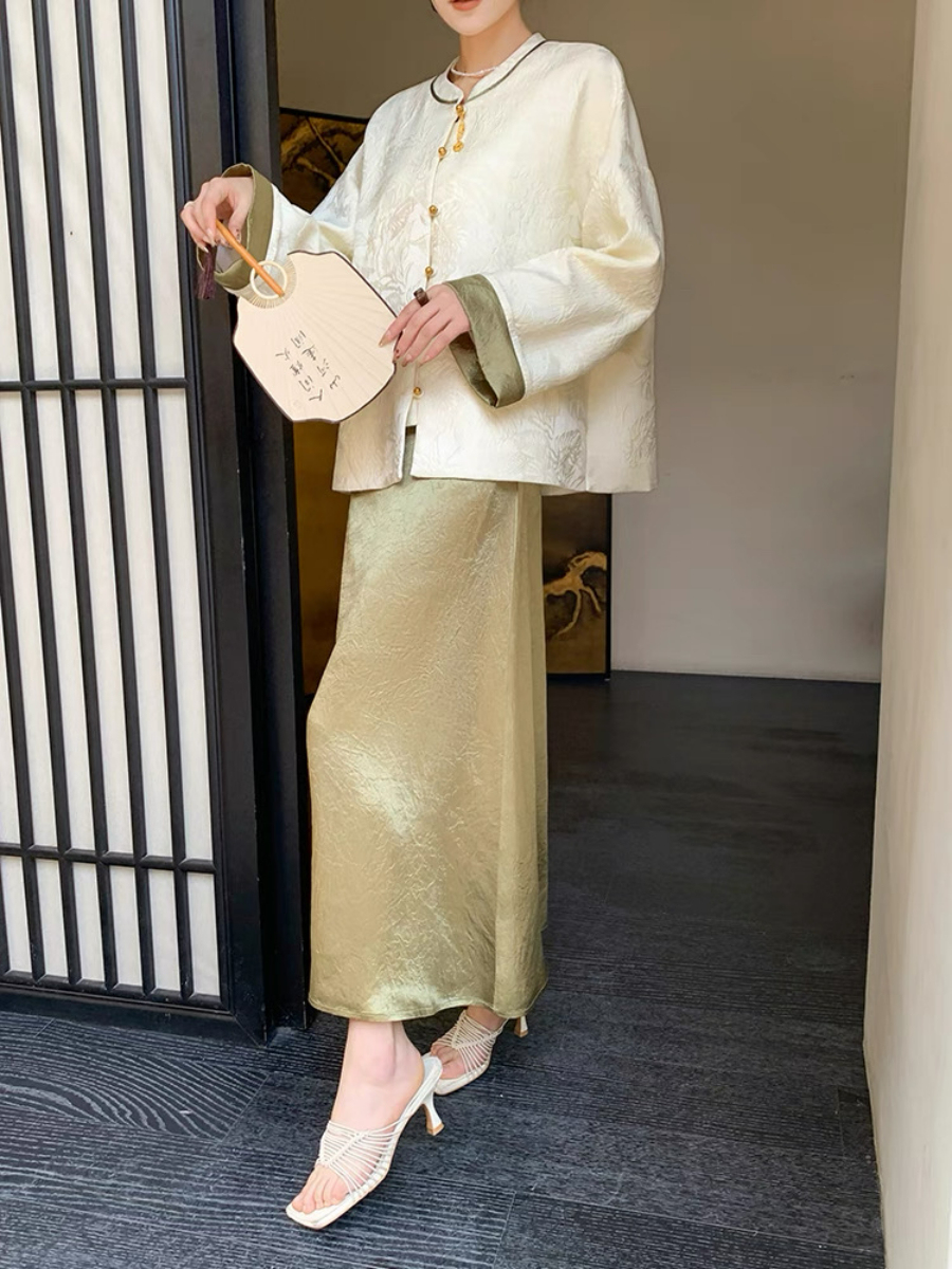 Xin Bei Jacquard Oriental Outwear