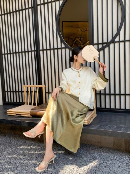 Xin Bei Jacquard Oriental Outwear