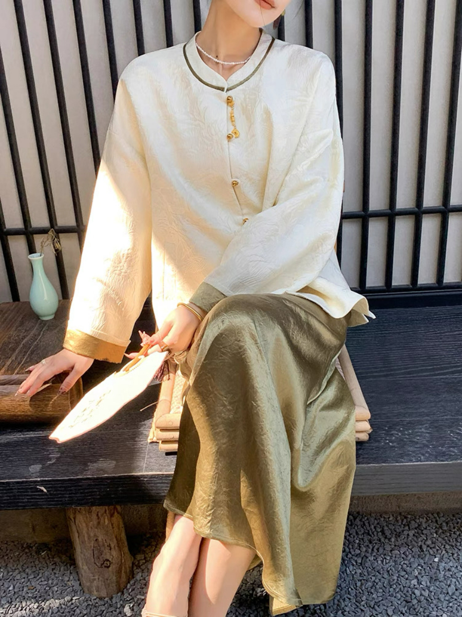 Xin Bei Jacquard Oriental Outwear