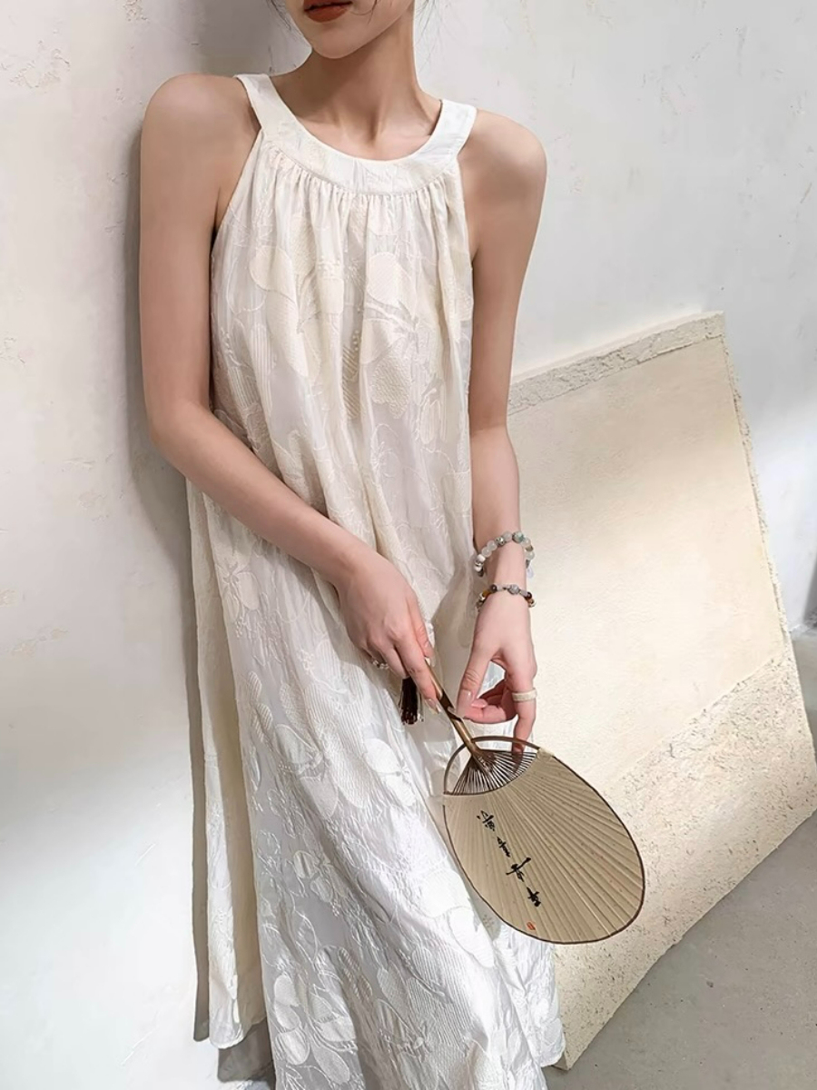 Xanelle Halter Neck Flowy Floral Dress