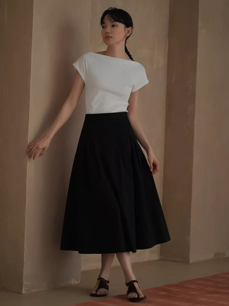 Hadley Folding Waist Bad Midi Skirt