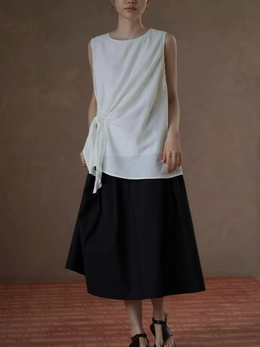 Hadley Folding Waist Bad Midi Skirt