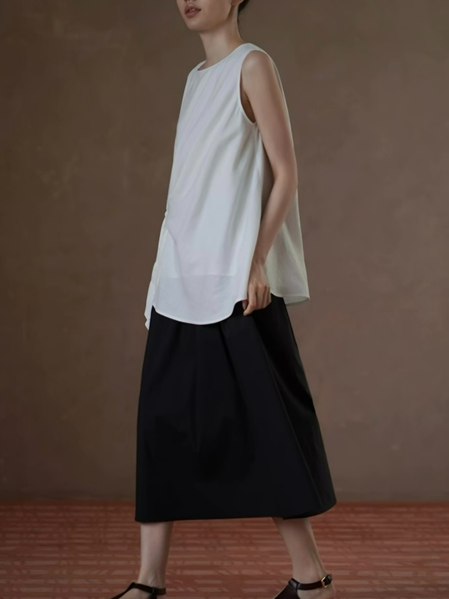 Hadley Folding Waist Bad Midi Skirt