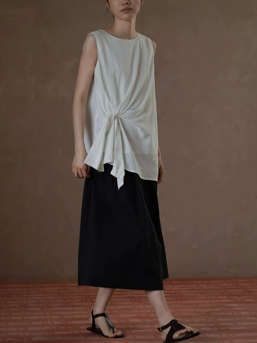 Hadley Folding Waist Bad Midi Skirt